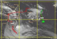 Perturbation à l'Est-Nord-Est de la Réunion. Photo météo france