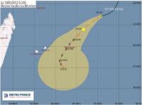 Une zone perturbée à 1825 KM des côtes de la Réunion se dirige vers Rodrigues