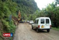 Circulation interdite sur la route de Salazie suite à un éboulis