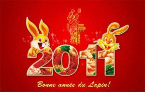 Bonne année du lapin à la communauté chinoise !