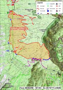 Incendie de forêt des Bénares et Maïdo : Point de situation su 28 octobre à 10h30