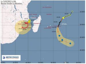 Ethel et Funso : le point de 10h00 du 21 janvier 2012