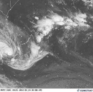 Funso est devenu un cyclone tropical intense