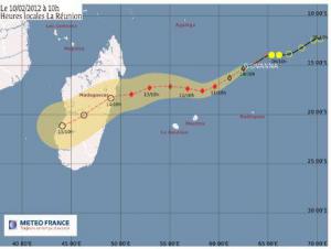 Giovanna : forte tempête tropicale à 900 Km de la Réunion